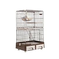 Amazon | BTM 猫ケージ キャットケージ 3段 トイレ付キ ハンモック付キ